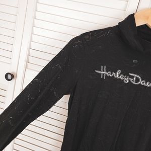 Harley Davidson Burnout Black Skulls